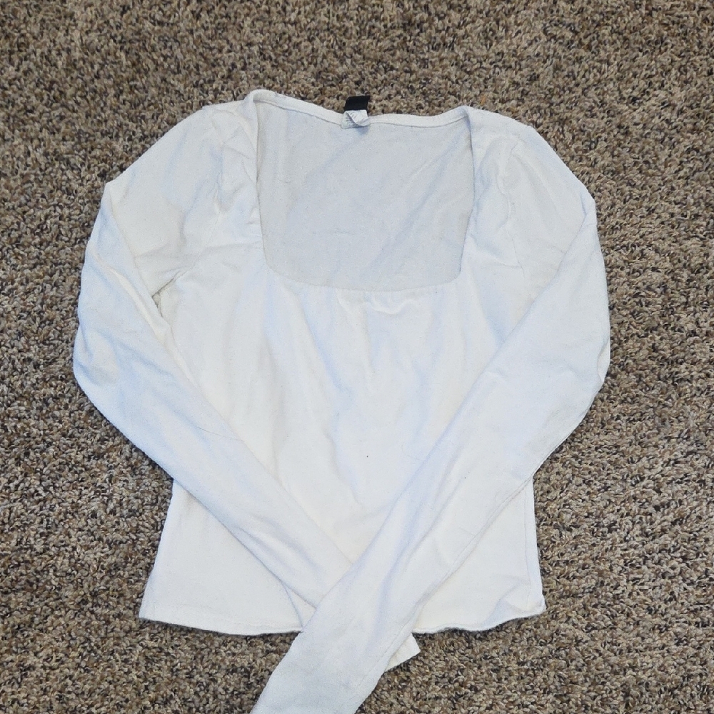 Windsor White Long Sleeve Top